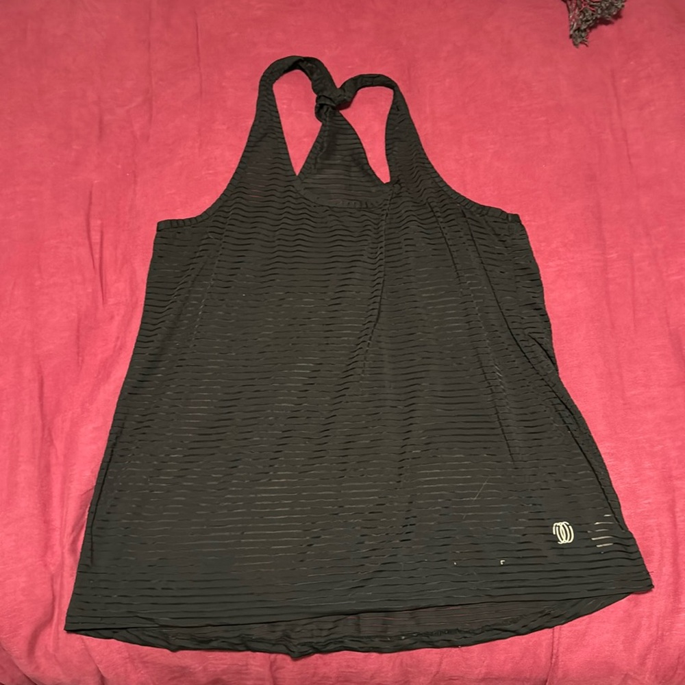 Black workout top